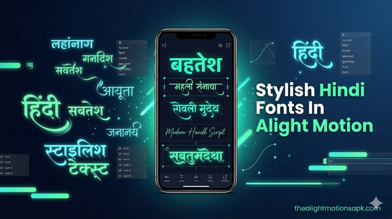 Stylish Hindi Fonts In Alight Motion