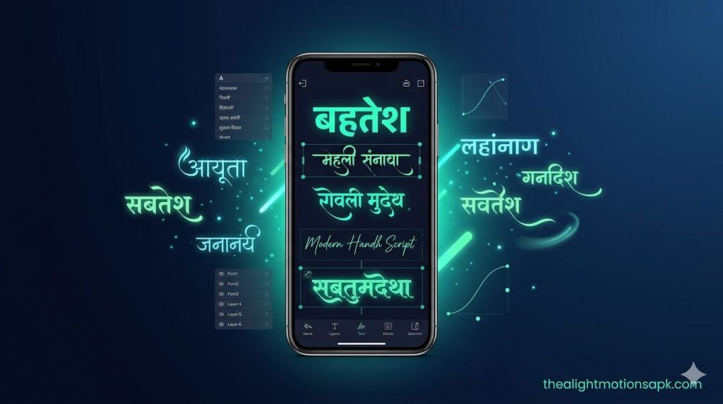 Stylish Hindi Fonts in Alight Motion